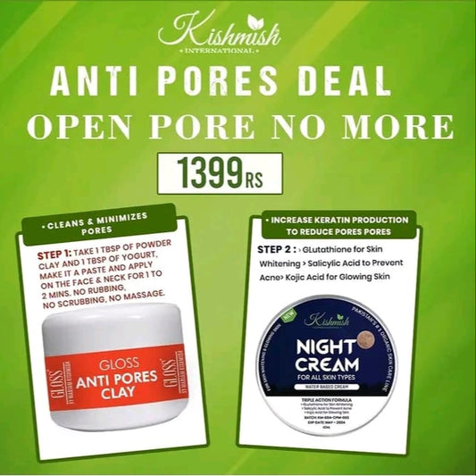 Anti Pore Clay + Night Cream ~ Open Pores