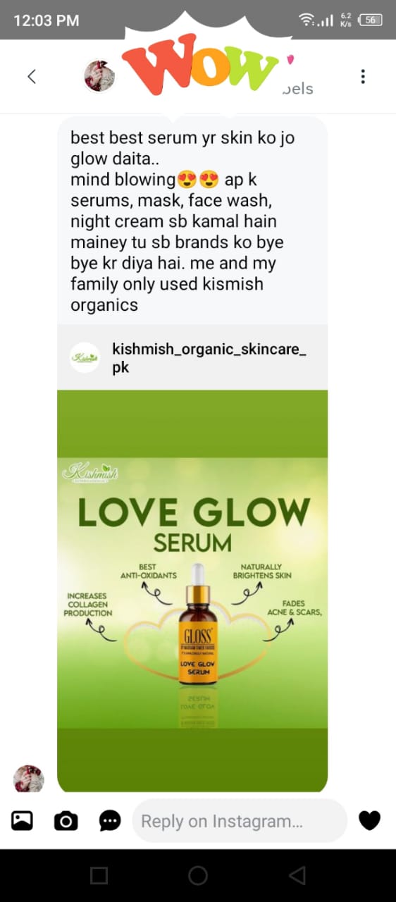 Love Glow Serum ~ For Brightening and Glowing Skin