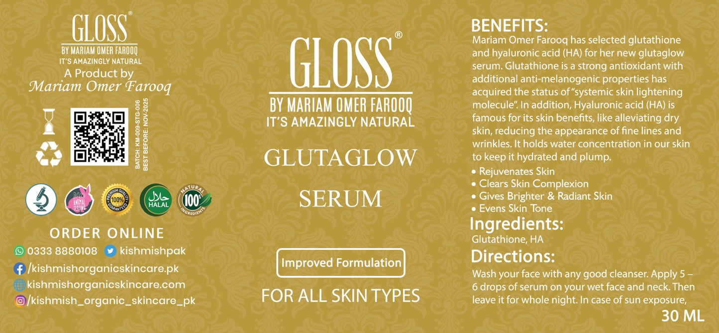 Glutaglow Serum - Fades Pigmentation, Freckles, Melasma