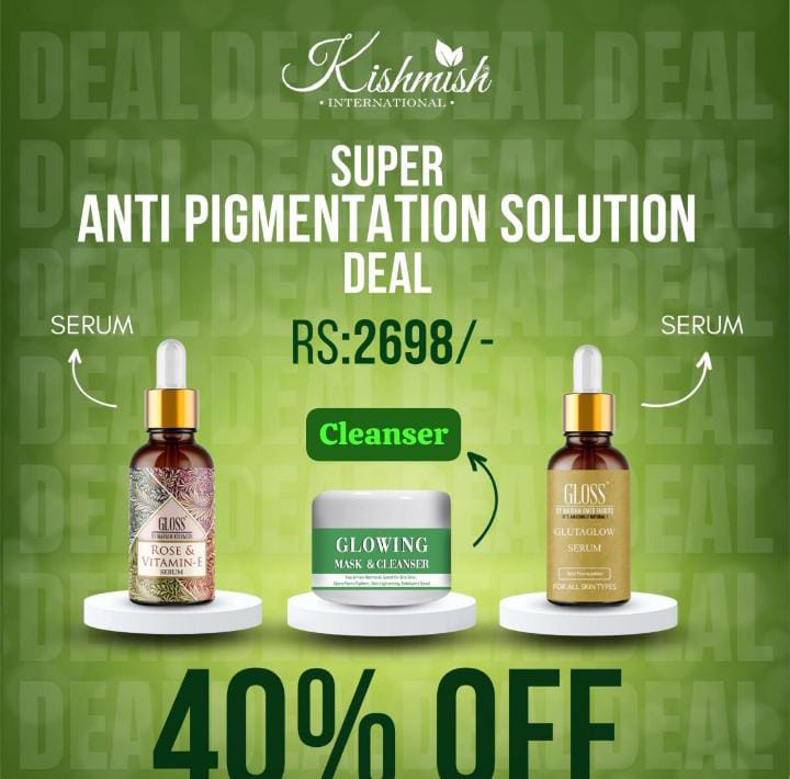 Glowing Mask & Cleanser + Glutaglow Serum +Rose & Vitamin E Serum