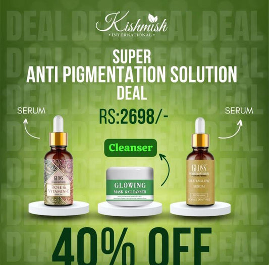 Glowing Mask & Cleanser + Glutaglow Serum +Rose & Vitamin E Serum