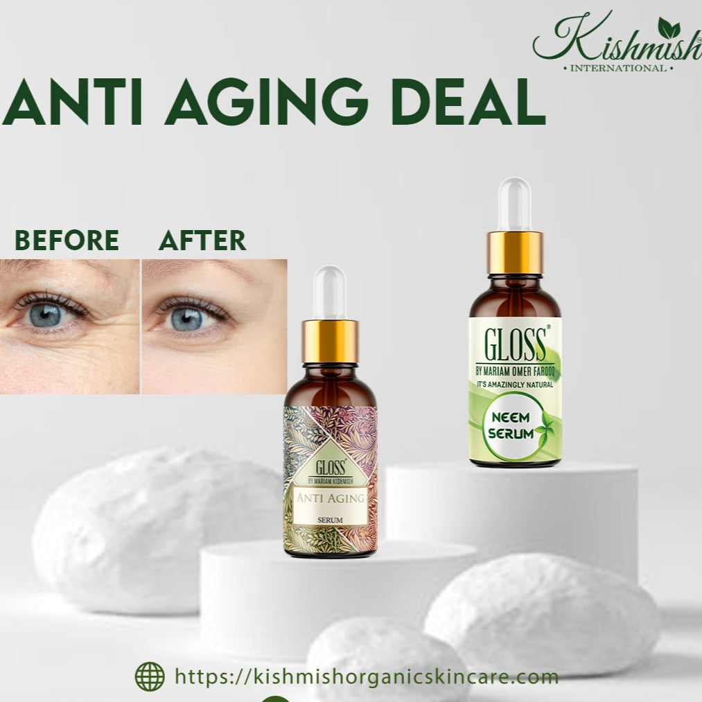 Anti Aging Serum + Neem Serum ~ Antiaging Free from wrinkles