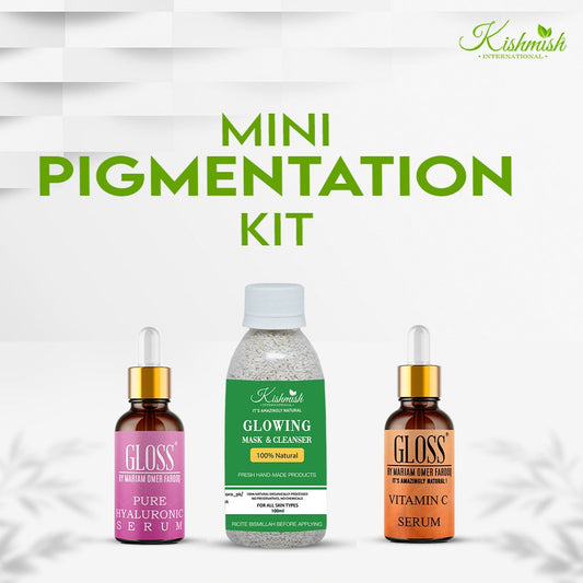 Glowing Cleanser + Vitamin C Serum + HA Serum ~ Standard Pigmentation Kit