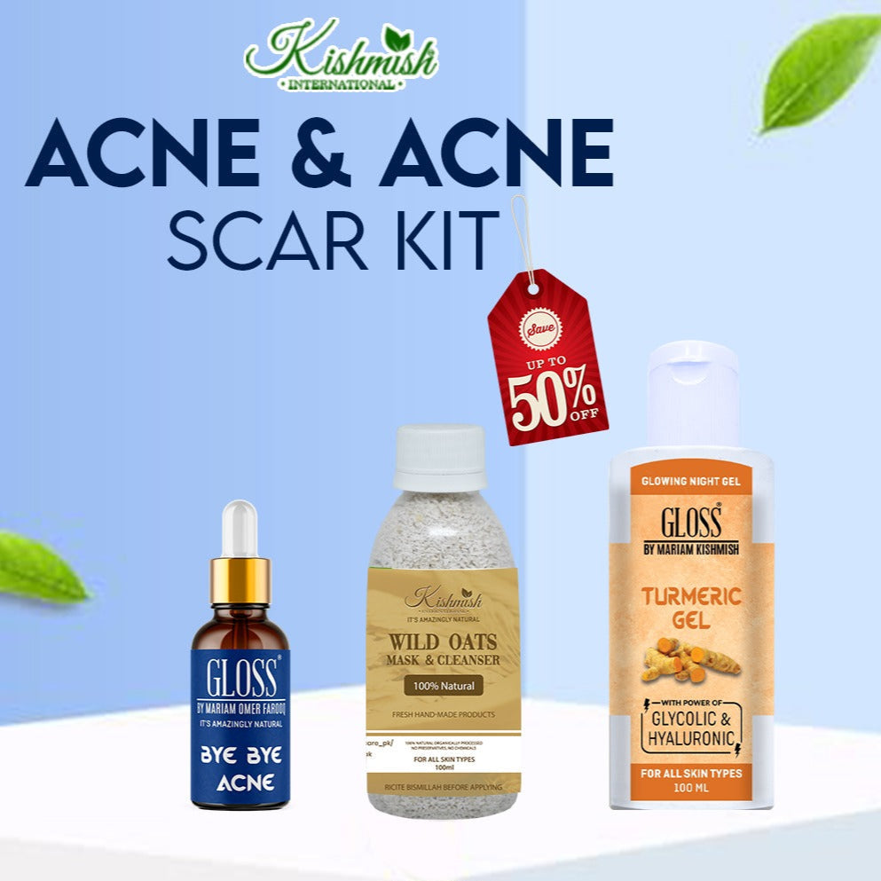 Wild Oats Cleanser + Bye Bye Acne Serum + Turmeric Gel