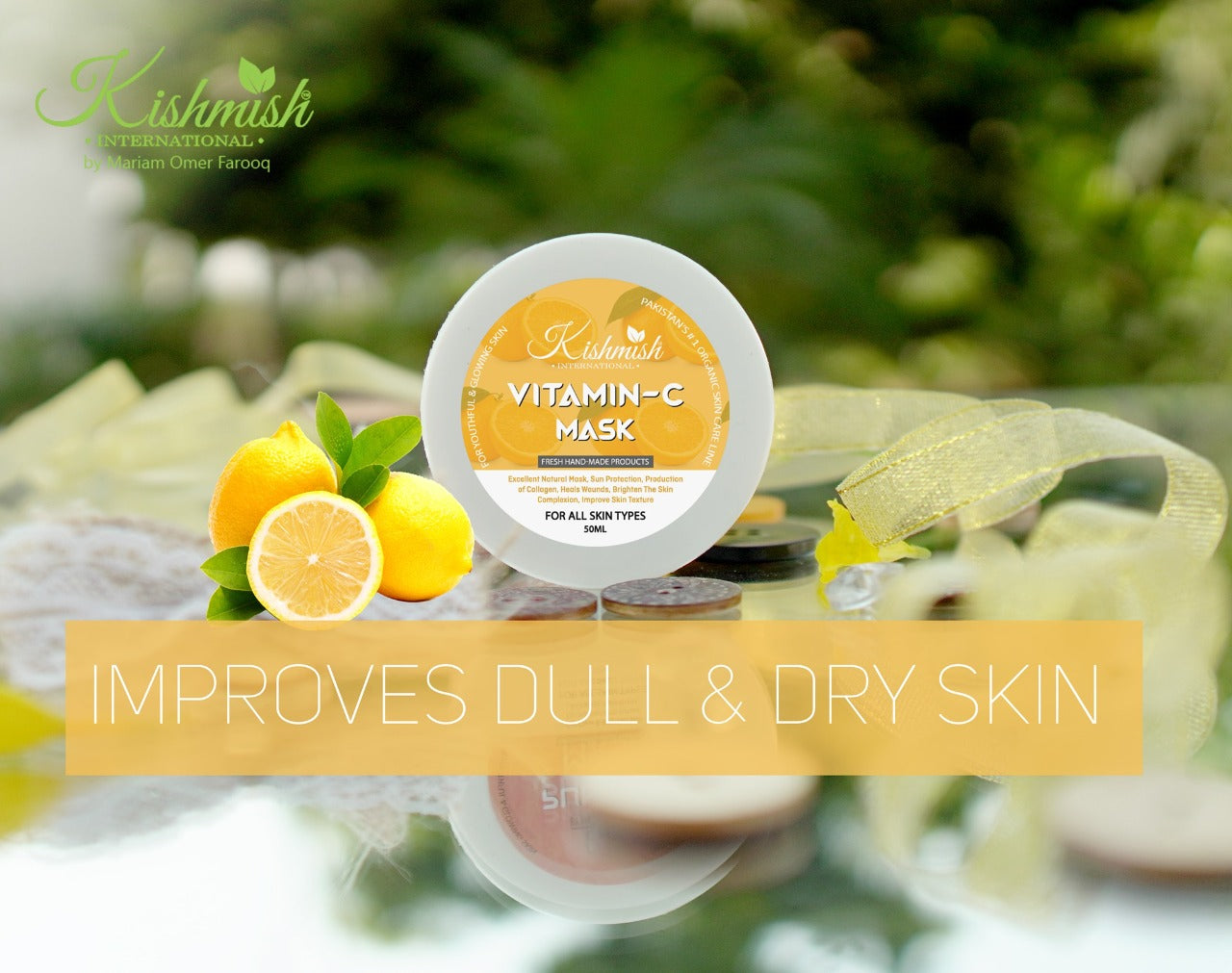 Vitamin C Mask ~ Fades Pigmentation, Glowing Mask