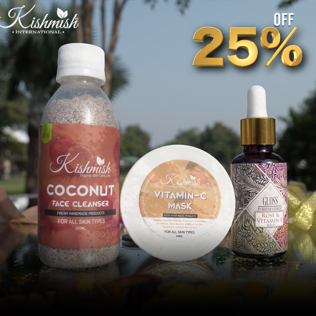 Coconut Face Cleanser + Vitamin C Mask + Rose & Vitamin E Serum