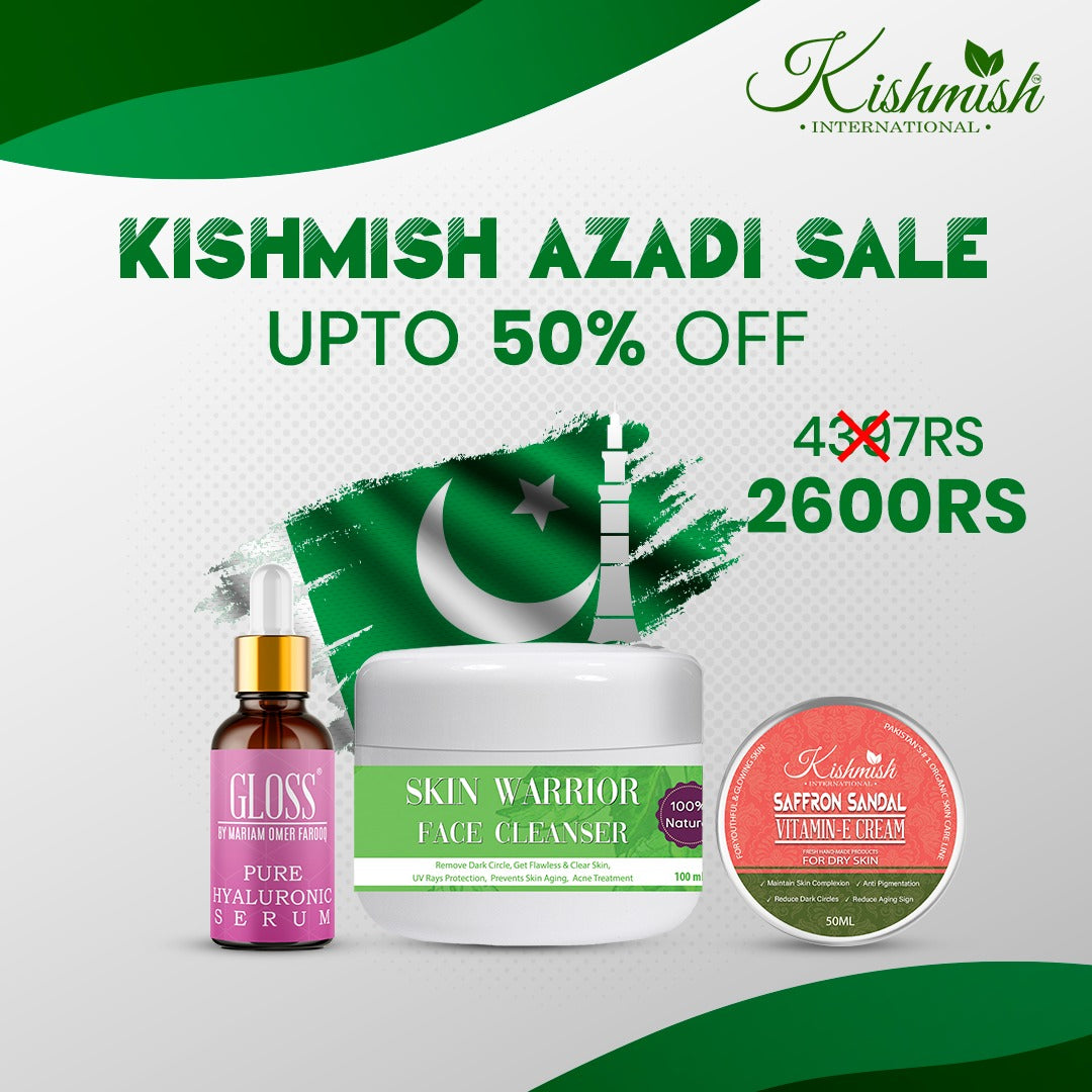 Skin Warrior Cleanser + HA Serum + Saffron and Sandal Vitamin E Cream