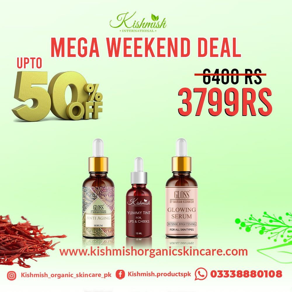Glowing Serum + Yummy Lip Tint + Anti-Aging Serum