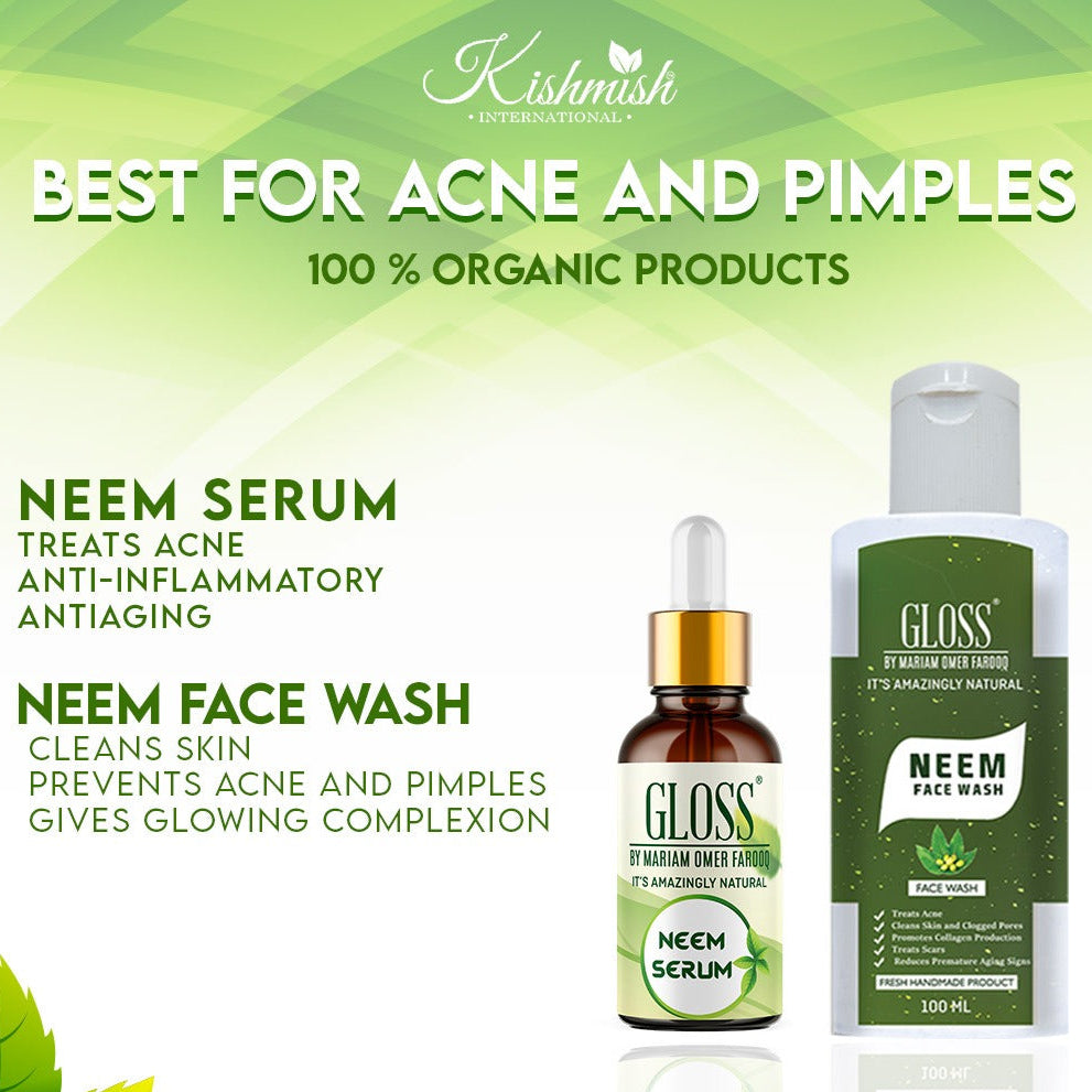 Neem Face Wash + Neem Serum ~ Best for Acne and Pimple