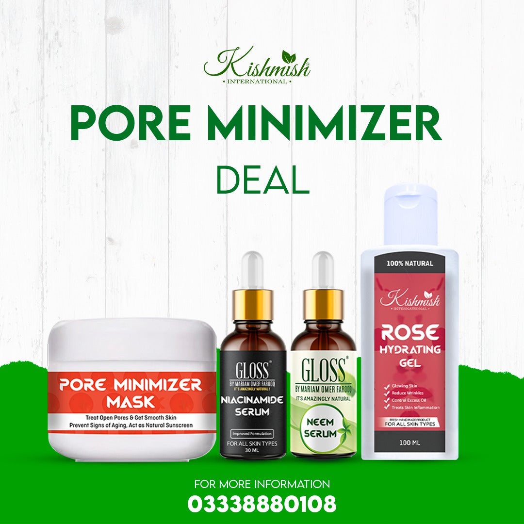 Pore Minimizer Mask + Niacinamide Serum + Neem Serum + Rose Hydrating Gel