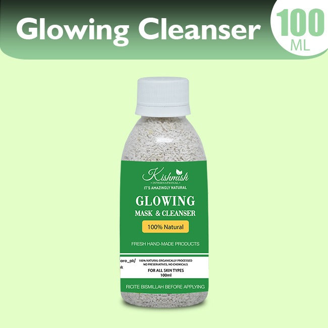 Kishmish Glowing Mask and Cleanser ~ Best Skin Cleanser, Gives Glowing Skin