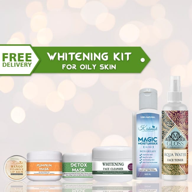 Whitening Kit For Oily Skin Kishmish Organic Skin Care