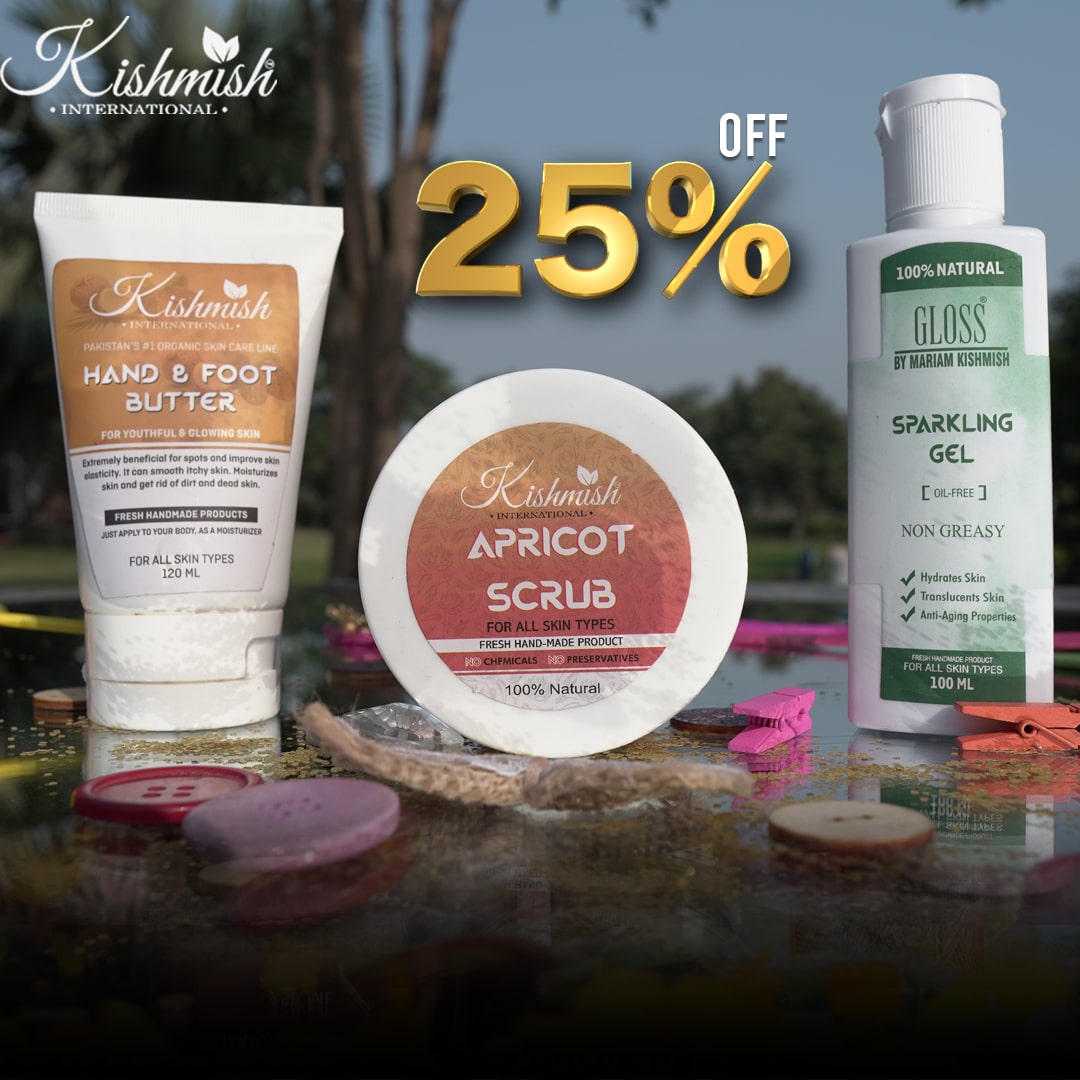 Hand & Foot Care Butter + Apricot Scrub + Sparkling Gel