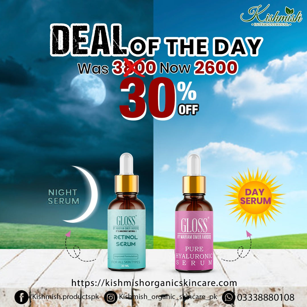 Retinol Serum (for Night) + Hyaluronic Serum (for Daytime)