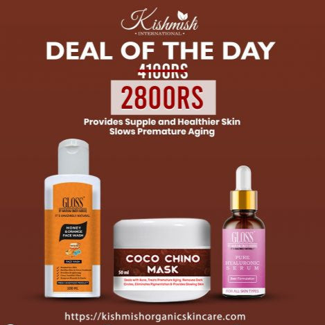 Honey and Orange Facewash + Coco Chino Mask + Hyaluronic Serum