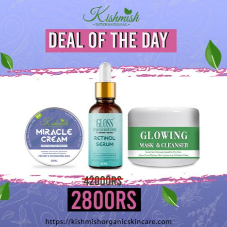 Retinol Serum + Glowing Cleanser + Miracle Cream