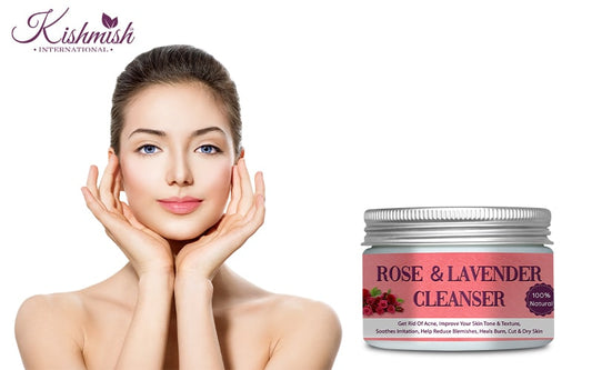 Rose and lavender cleanser | For acne, scars and dry skin