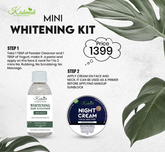 Whitening Cleanser + Night Cream ~ Mini Whitening Kit