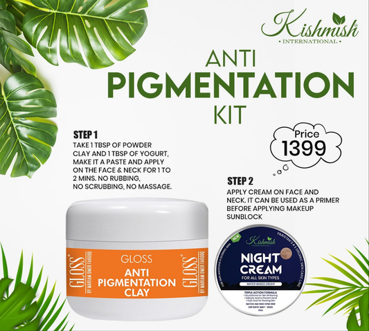 Anti Pigmentation Clay + Night Cream ~ Mini Pigmentation Kit