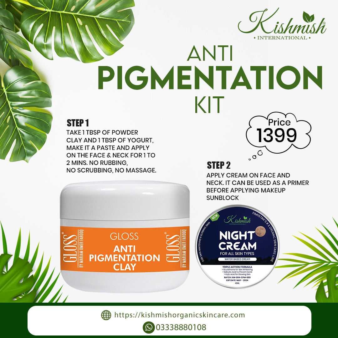 Anti Pigmentation Clay + Night Cream ~ Mini Pigmentation Kit