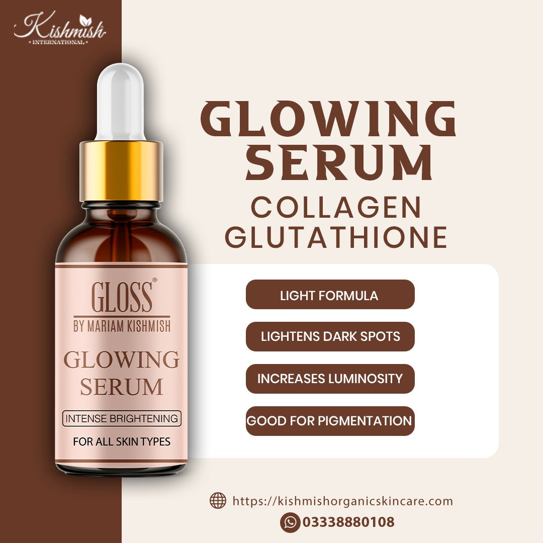 Glowing Serum - Collagen Booster, Provides Glowing Skin, Fades Dullness