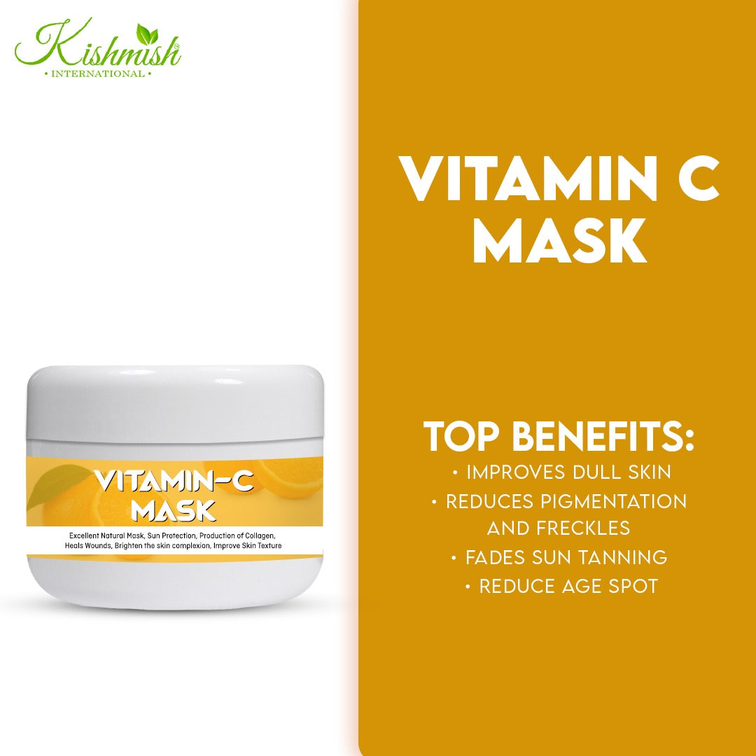 Vitamin C Mask ~ Fades Pigmentation, Glowing Mask