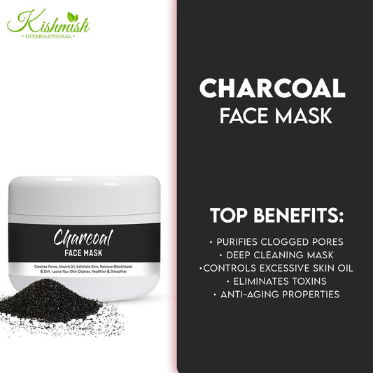 Charcoal Face Mask ~ Removes Dirt, Blackheads and Whiteheads