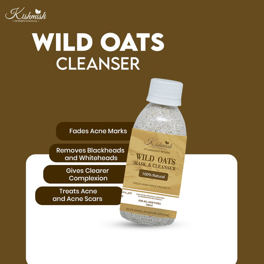 Wild Oats Mask & Cleanser ~ Removes Blackheads and Whiteheads, Skin Deep Cleanser