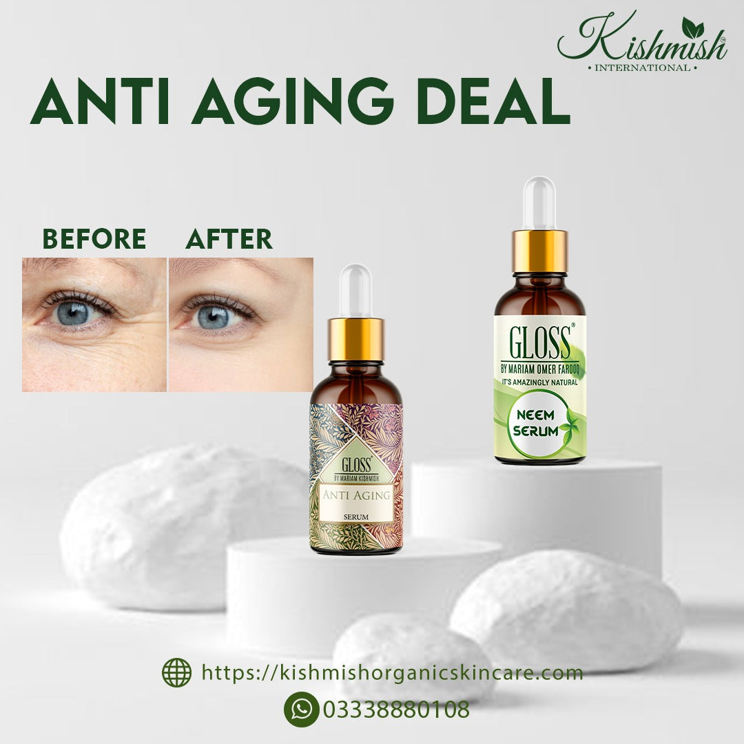 Anti Aging Serum + Neem Serum ~ Antiaging Free from wrinkles