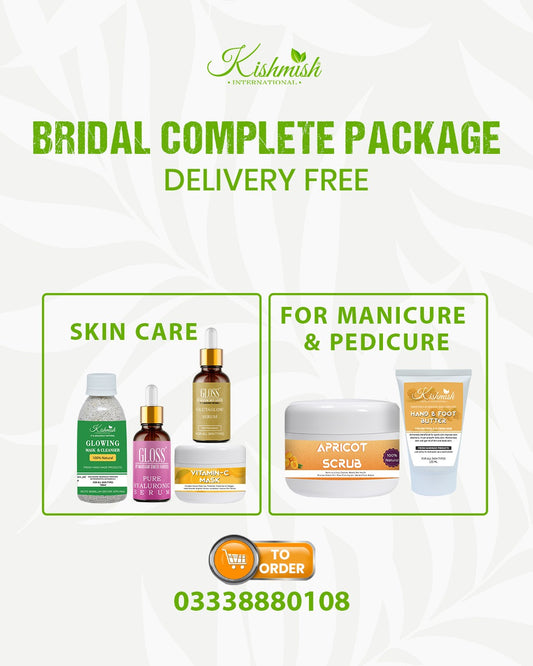 Kishmish Bridal Package ~ Skincare, Manicure and Pedicure